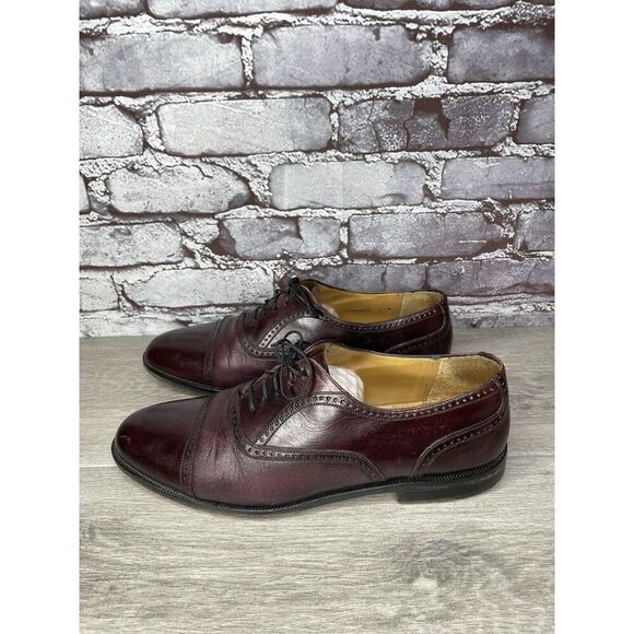 Mezlan FLORENCE Purple Cordovan Cap Toe Oxford Dress Shoes Men’s Sz 9.5W US/43EU - Picture 1 of 16